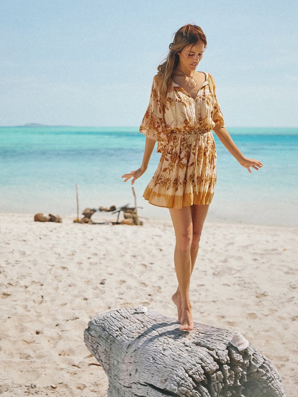 SPELL & THE GYPSY COLLECTIVE Coco Lei flutter sleeve playdress